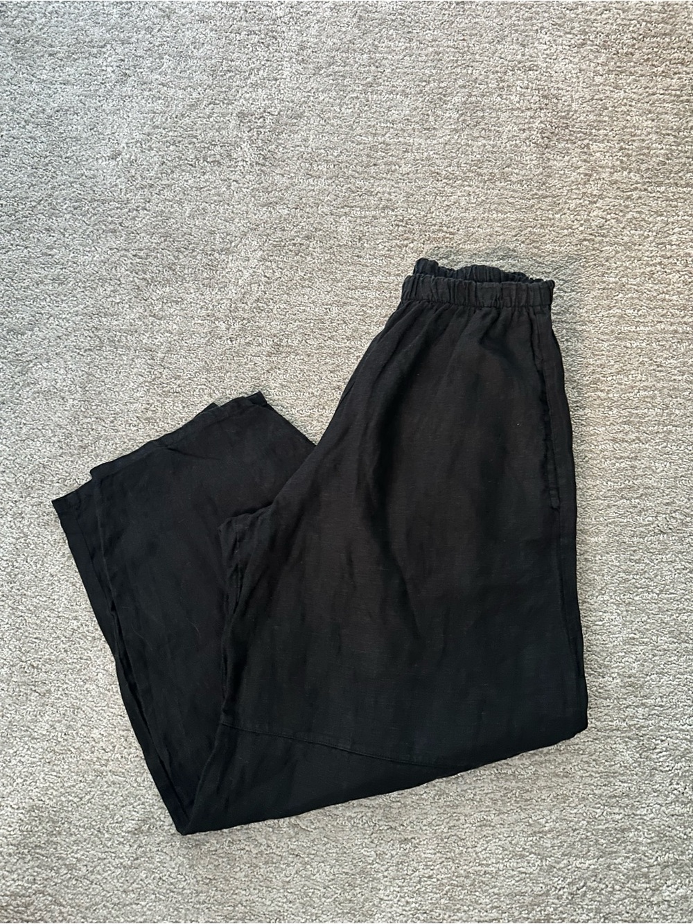 Bryn Walker 100% Linen Olivier Lantern Balloon Pant Black